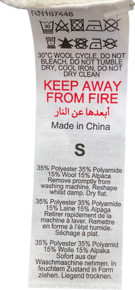 Karen Millen White High Neck Knitted Jumpers UK S