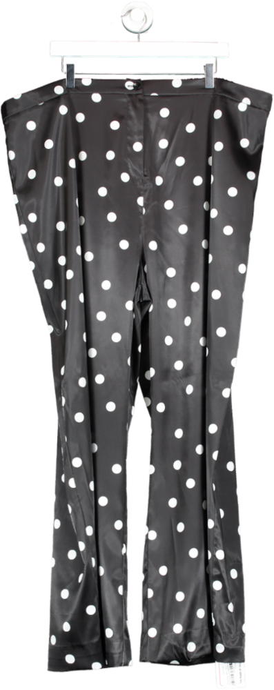 Forever Unique Black Dotty Trousers UK 24