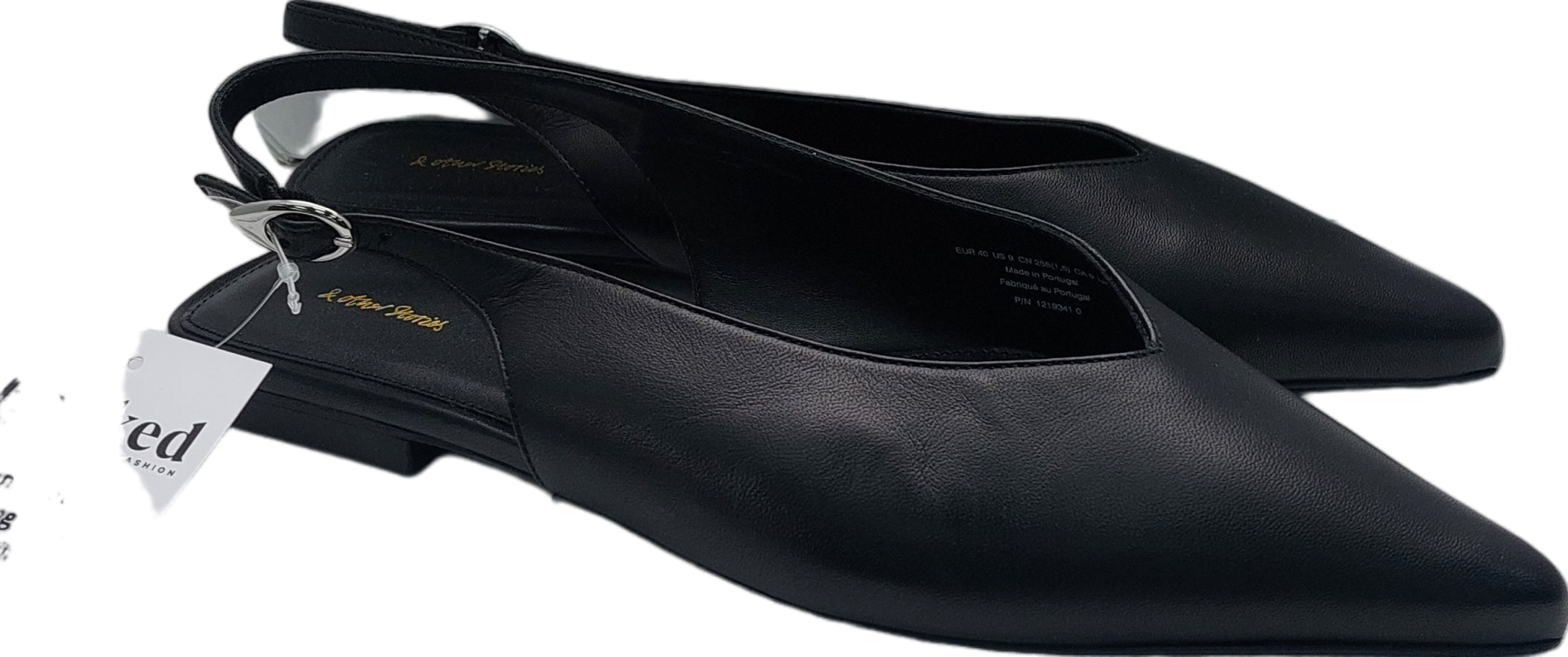 & Other Stories Black Sling Back Pumps UK 7 EU 40 👠