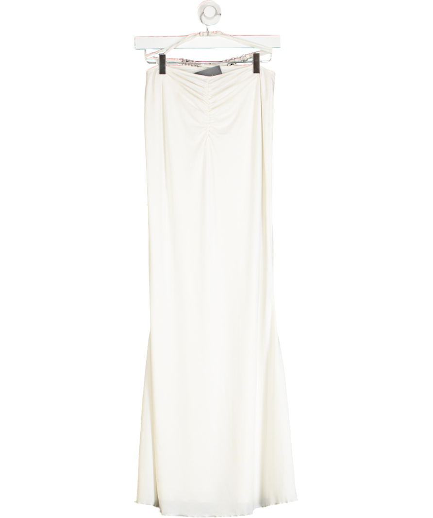 i.am.gia White Embellished Halterneck  Maxi Dress UK S/M