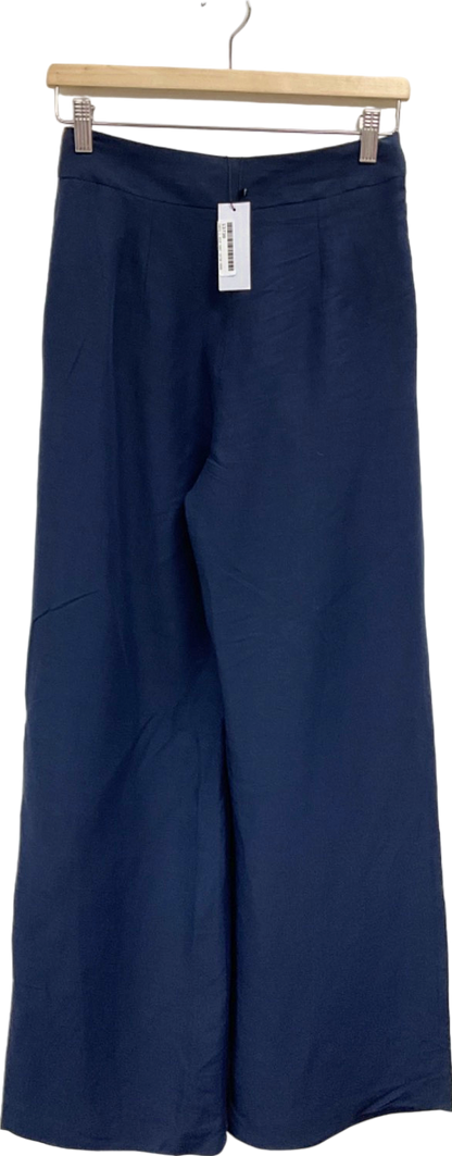 Karen Millen Blue Wide Leg Trousers UK 6