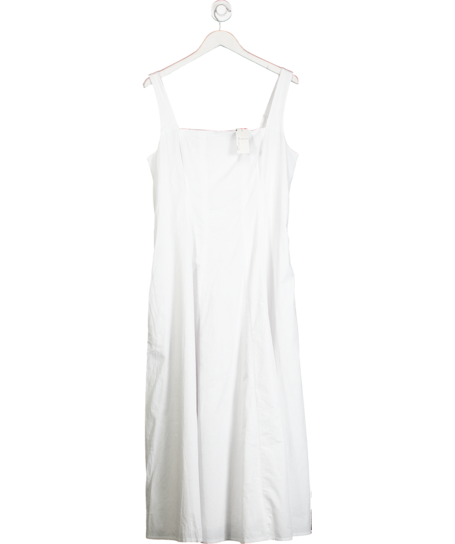 Abercrombie & Fitch White Mila Stretch Midi Dress UK XL