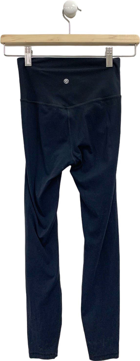 Lululemon Black High-Rise Yoga Leggings UK XS