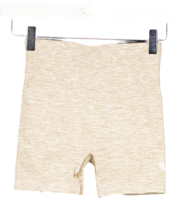 Women's Best Beige Seamless Shorts UK XS
