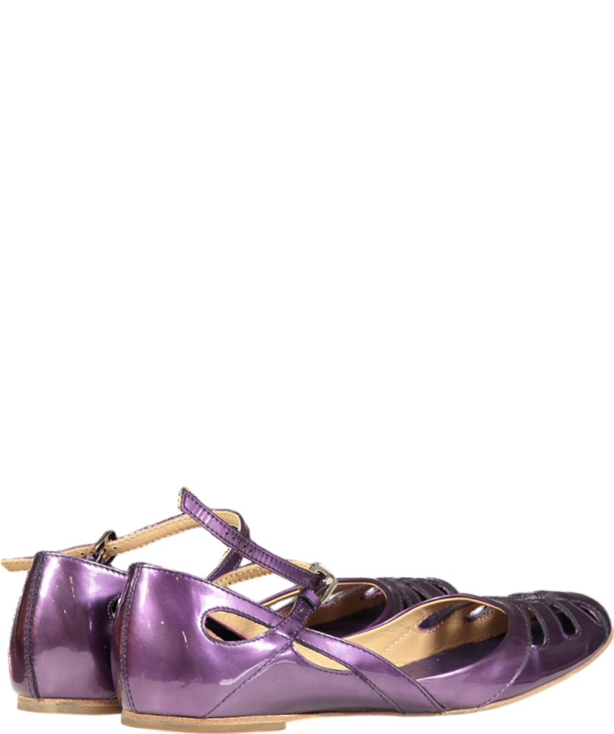 Tod's Purple Mary Jane Patent Pumps UK 7.5 EU 40.5 👠