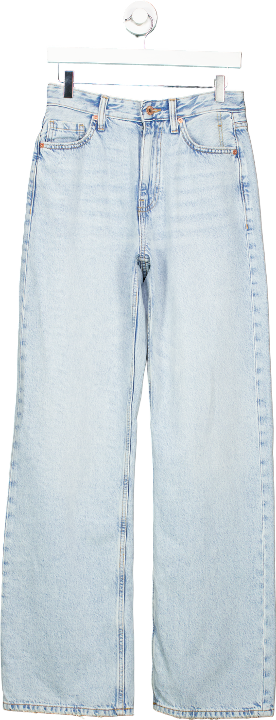 Topshop Light Blue Wide Leg Jeans UK 10