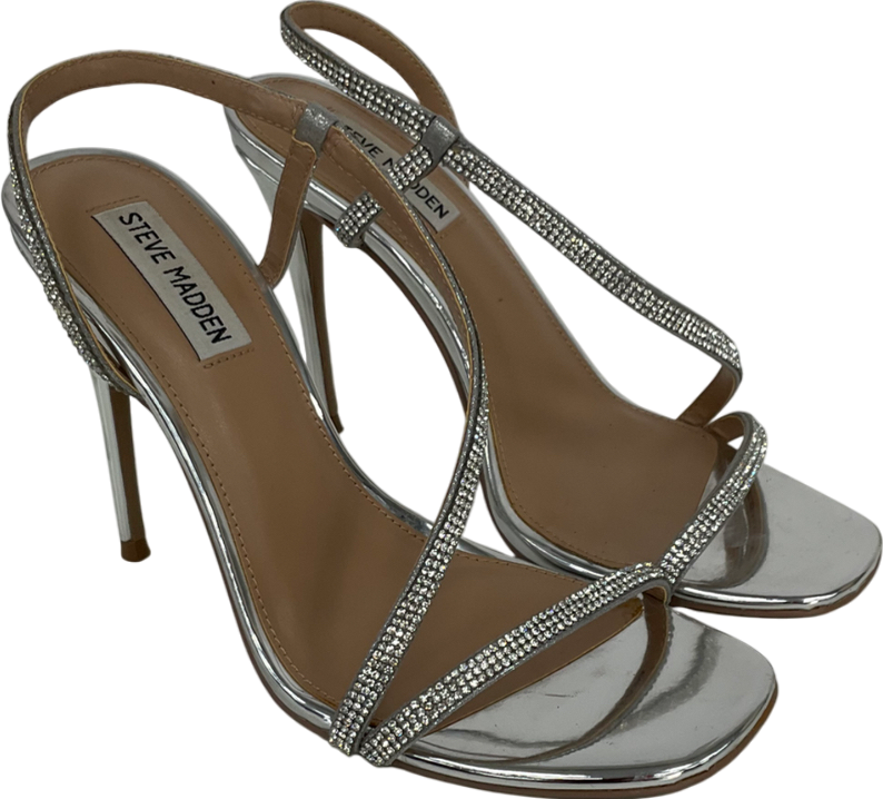 STEVE MADDEN Metallic Novelize Heeled Sandals UK 6 EU 39 👠