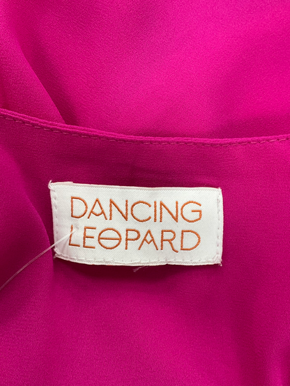 Dancing Leopard Pink Lyma Blouse In Solid Magenta UK 10