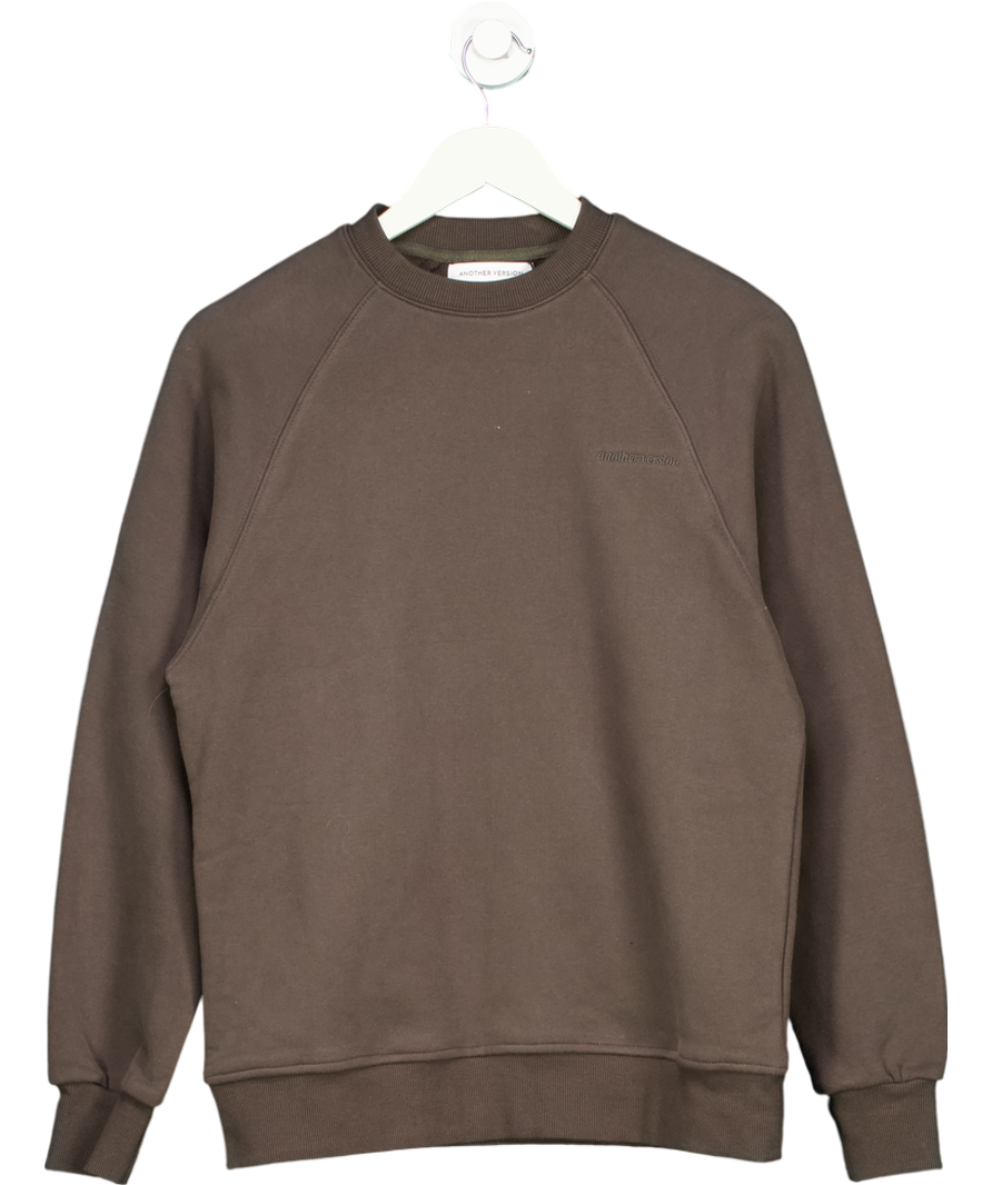 Another Version Brown Oversized Sweatshirt UK S