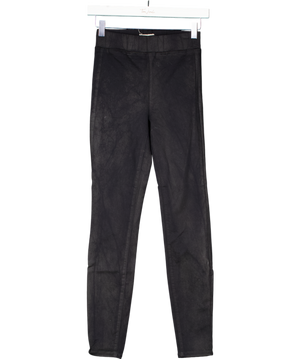 L'agence Black Coated Cropped Skinny Jean UK XS