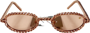 Vintage frames company Metallic Pac Full Cuban Edition 24kt Rose Gold One Size