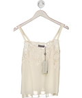 Mint Velvet Cream Lace Trim Camisole Top UK S