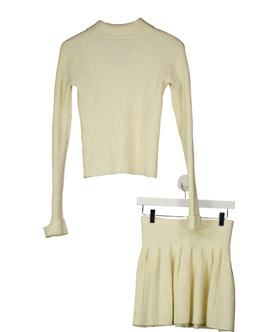 Meshki Cream Knitted Set UK XS