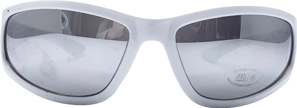 ZARA Mirror White Frame Sunglasses