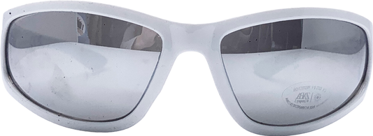 ZARA Mirror White Frame Sunglasses