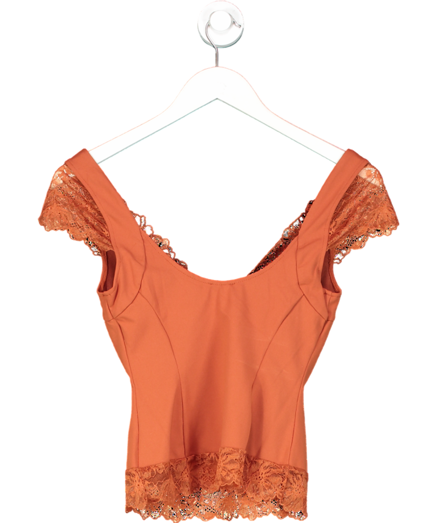 Free People Orange Better Not Cami UK XS