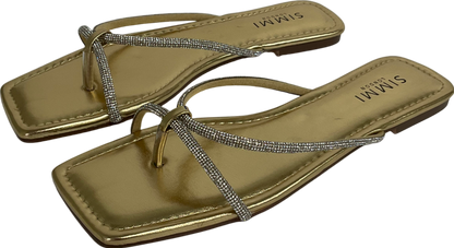 Simmi London Metallic Avila Bling Sandals UK 7 EU 40 👠