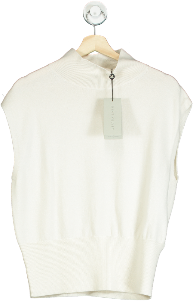 Mint Velvet Cream Wool Blend Knit Top M