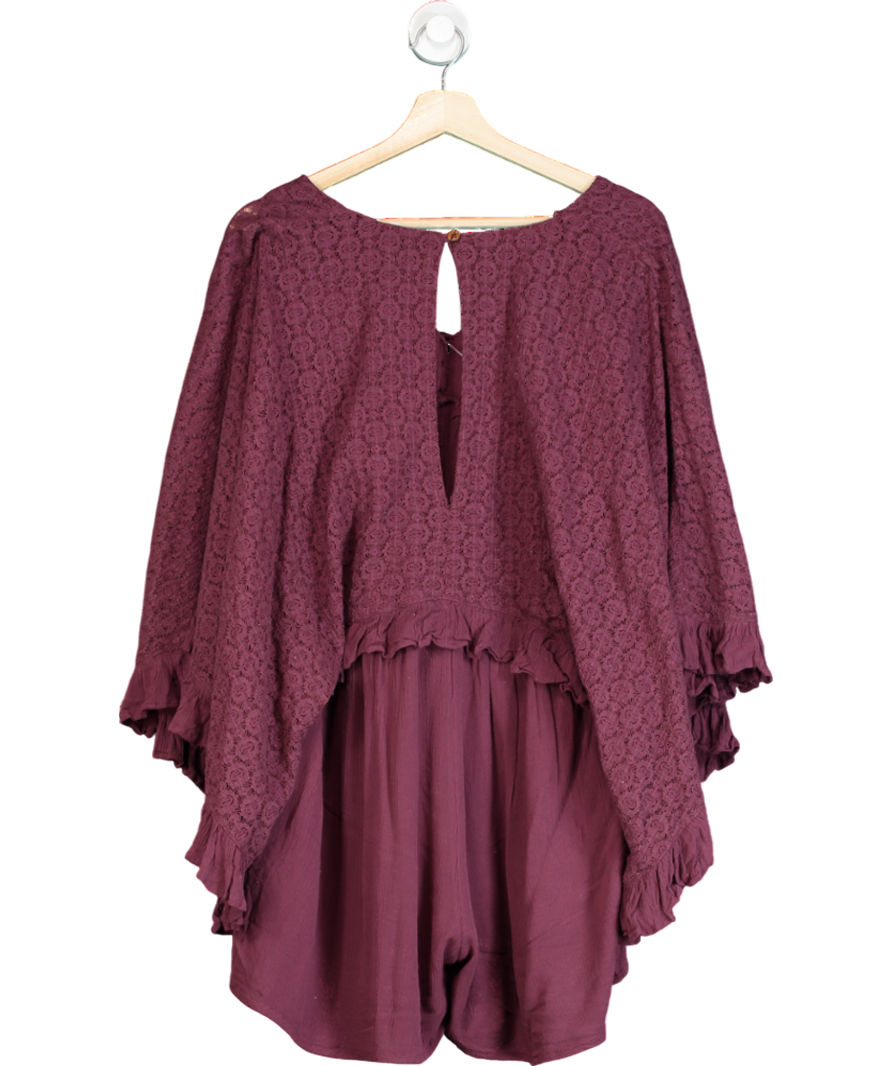 Free People Purple As You Are Romper UK XS