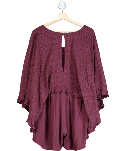 Free People Purple As You Are Romper UK XS