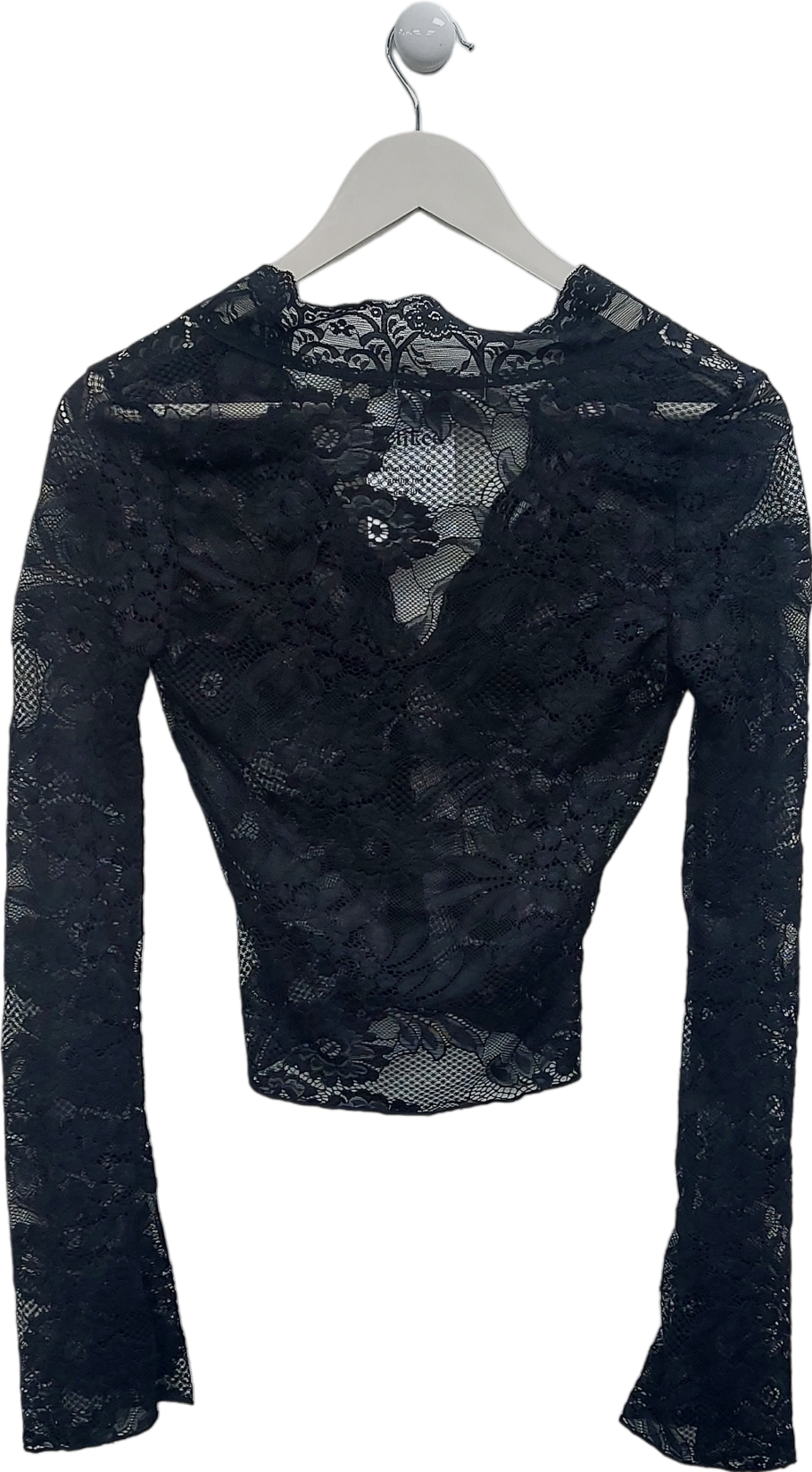 Venderbys Black Pretty Lace Top UK XS/S