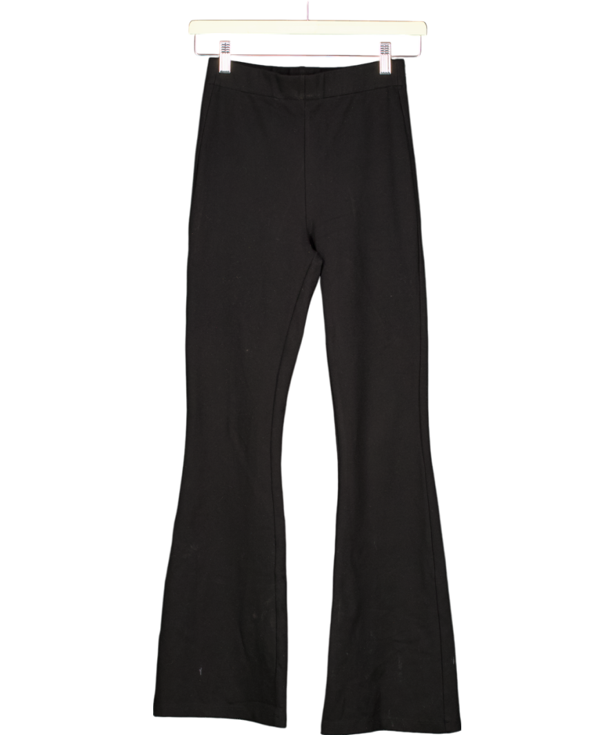 The Kooples Black Stretch Flared Trousers UK 4