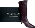 Phase Eight Burgundy Leather Knee Boots UK 8 EU 41 👠