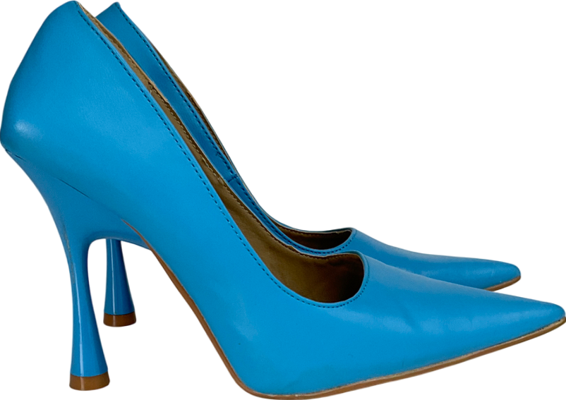 Ego Blue Toe Pointing Stiletto Heels UK 4 EU 37 👠