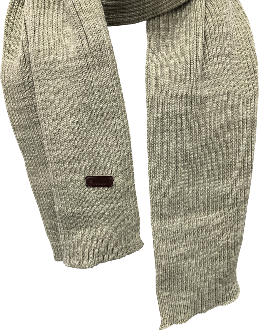 Barbour Green Knitted Scarf One Size