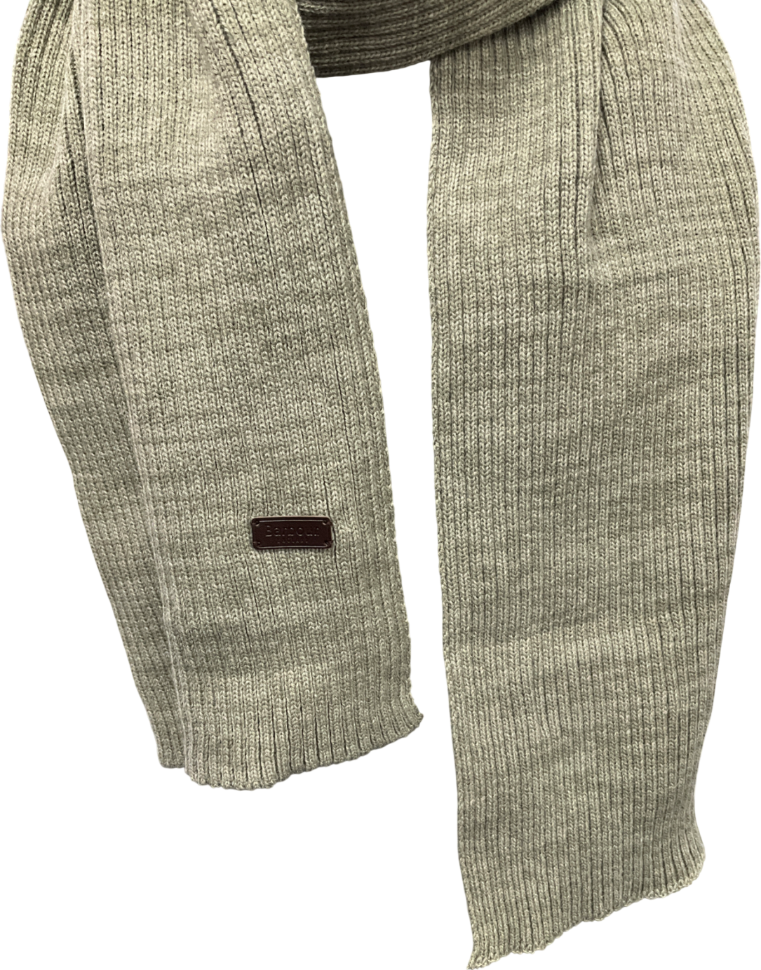 Barbour Green Knitted Scarf One Size