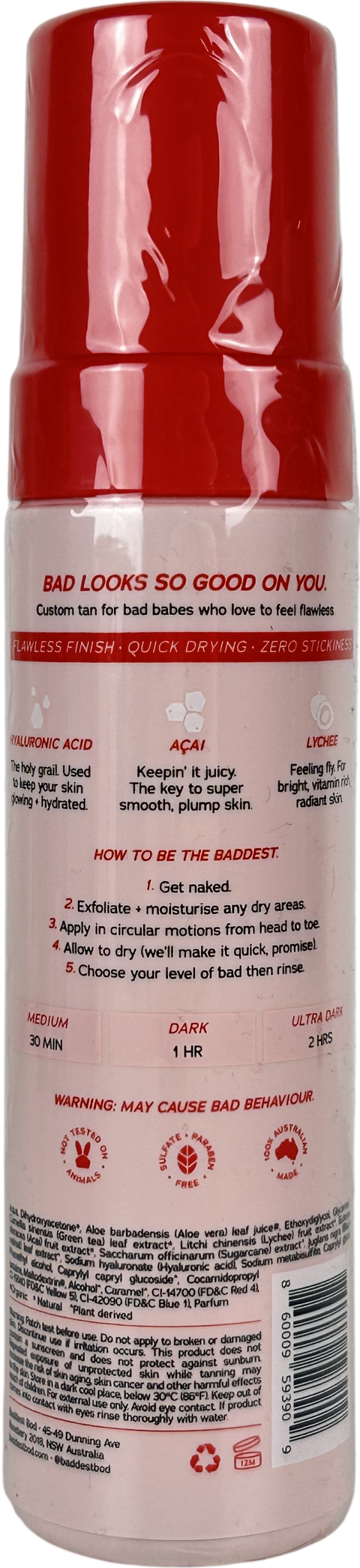 Baddest Express Tanning Mousse 200ml