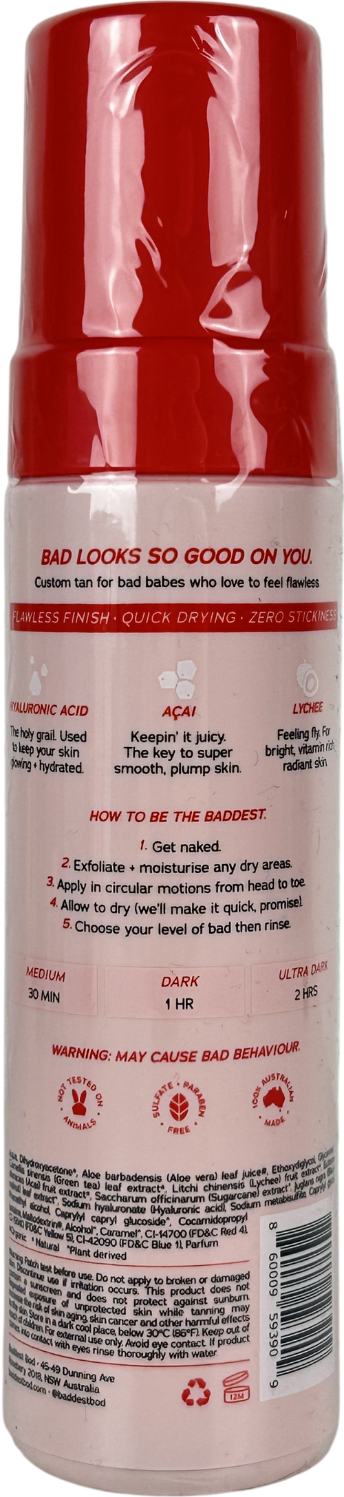 Baddest Express Tanning Mousse 200ml