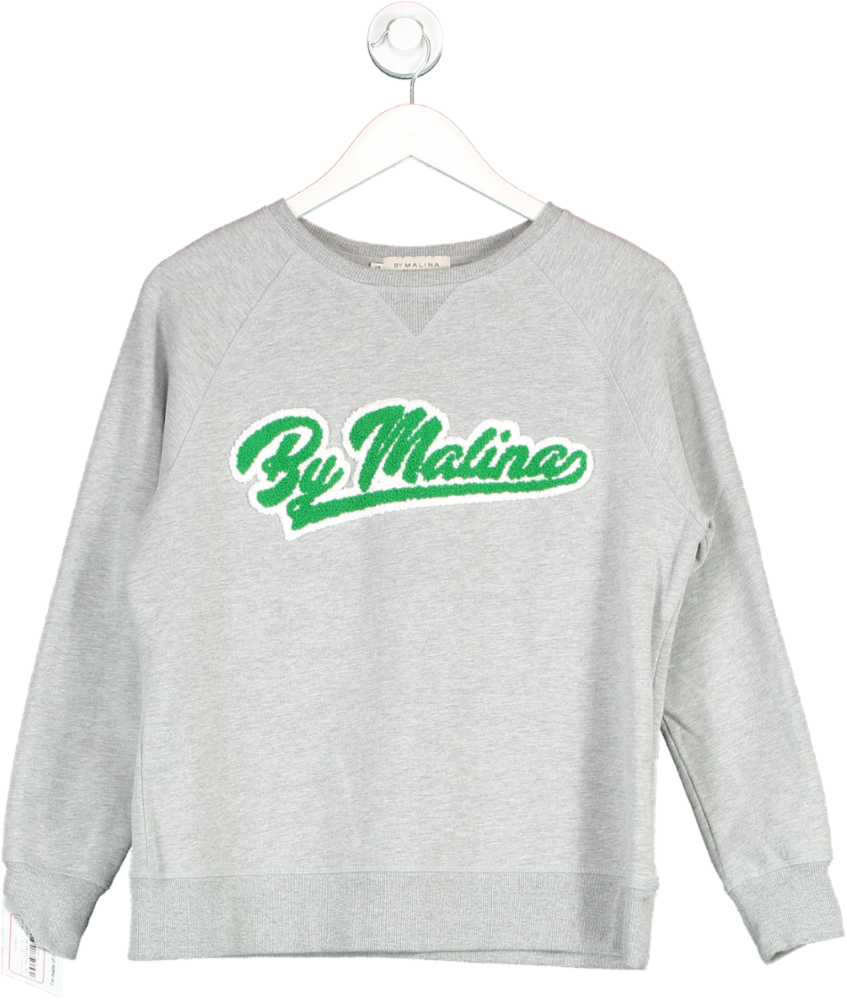 By Malina Grey Logo Sweater UK S