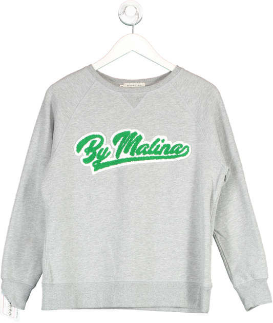 By Malina Grey Logo Sweater UK S