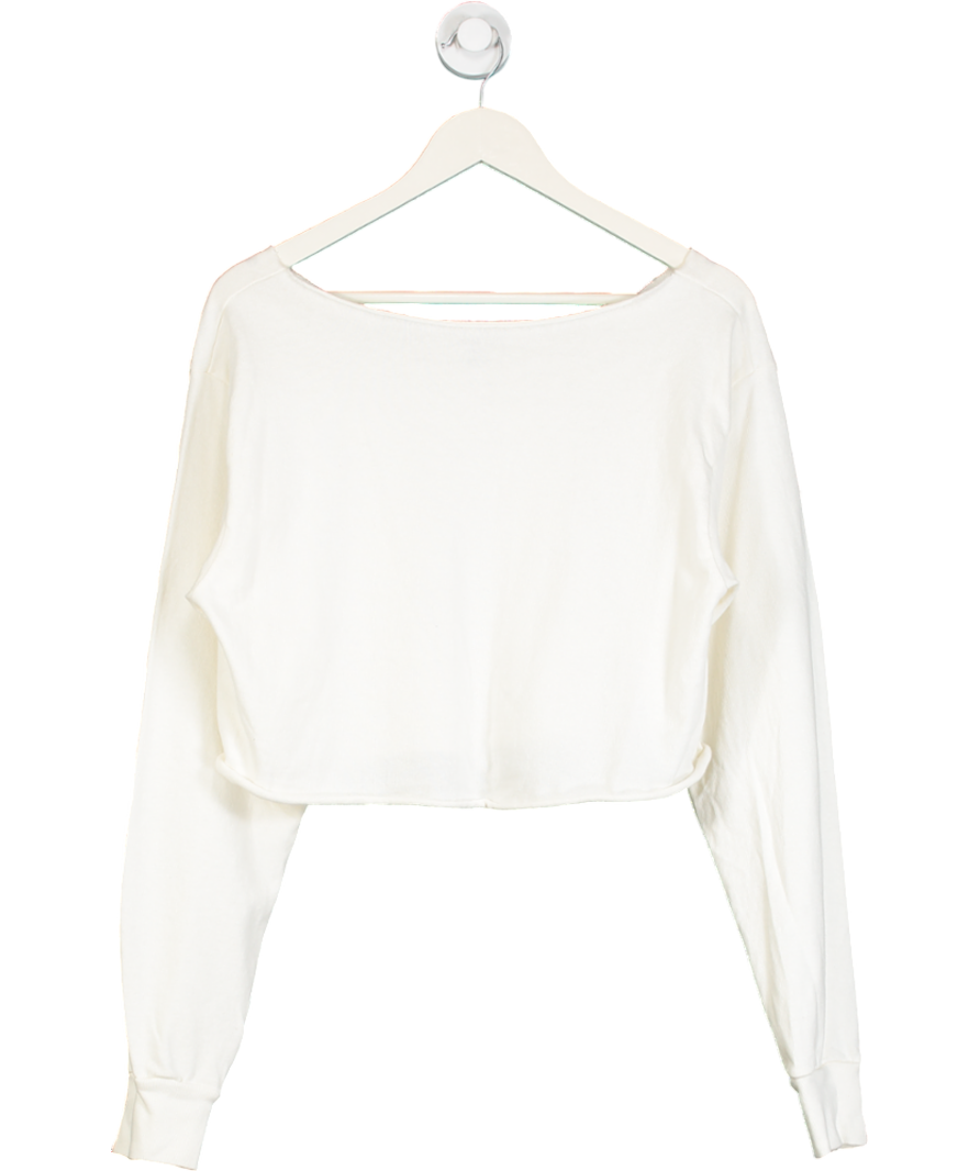 Brandy Melville Cream Cameron Cropped Sweater One Size