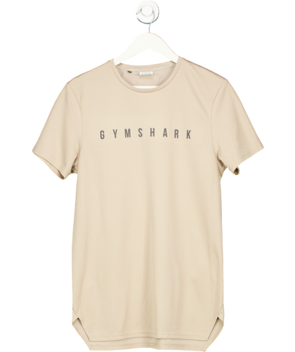 gymshark Beige Logo T-shirt UK M