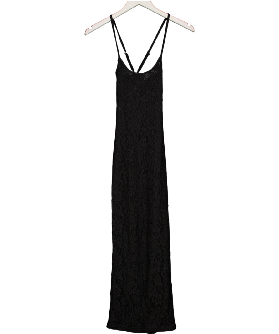 Sndys Echo Black Lace Maxi Dress UK XS