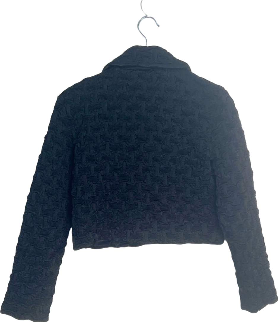 Sandro Paris Black Quilted Jacket UK 6