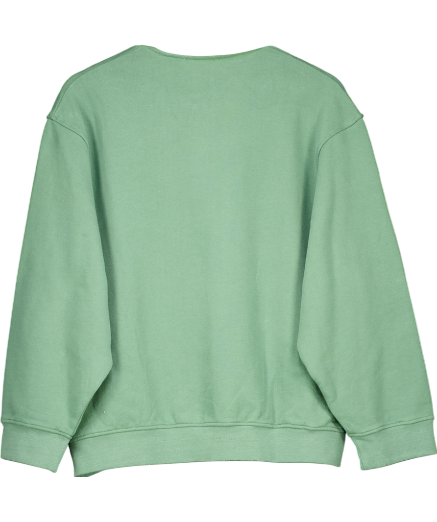 4th & Reckless Green Branded Polo Sweatshirt- Clover UK M