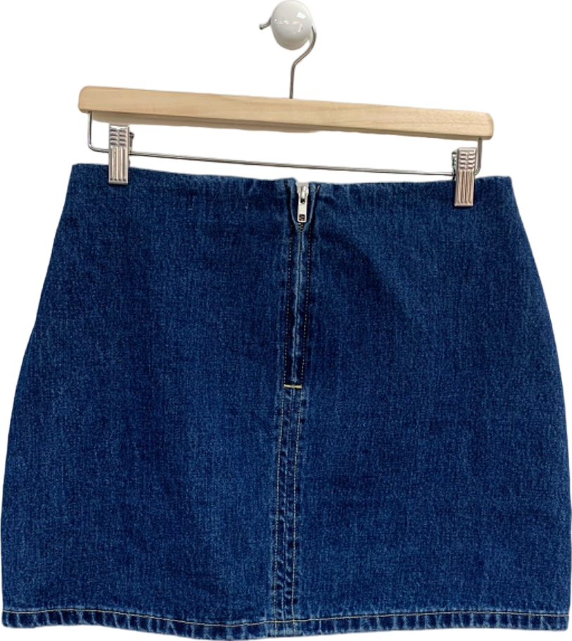 Meshki Dark Blue Ellie Denim Mini Skirt UK M