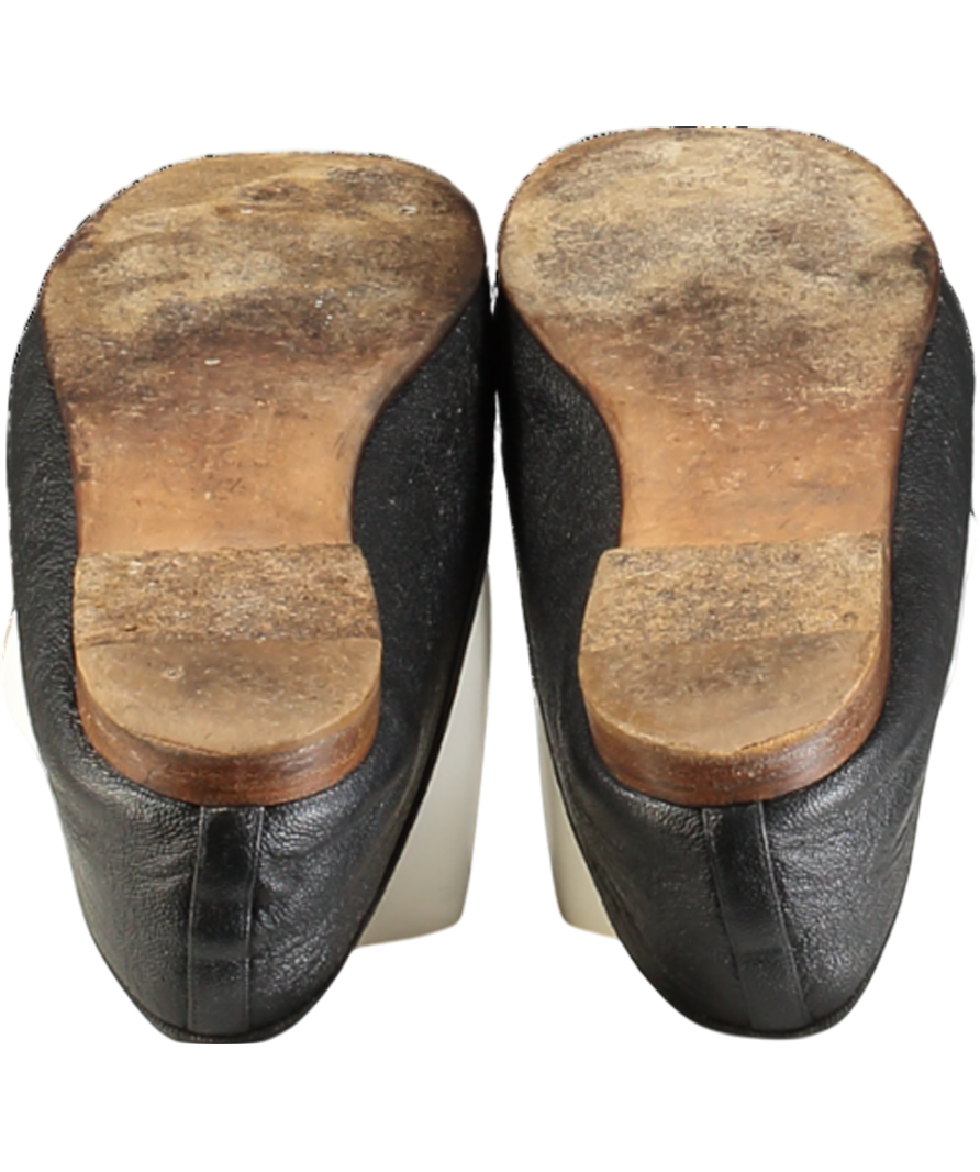 Chanel Black  Leather CC Logo  Ballet Flats UK 4.5 EU 37.5 👠