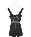 WeWoreWhat Black Corset Bodysuit UK XS