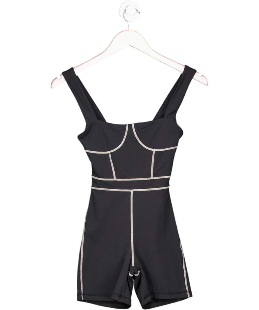 WeWoreWhat Black Corset Bodysuit UK XS