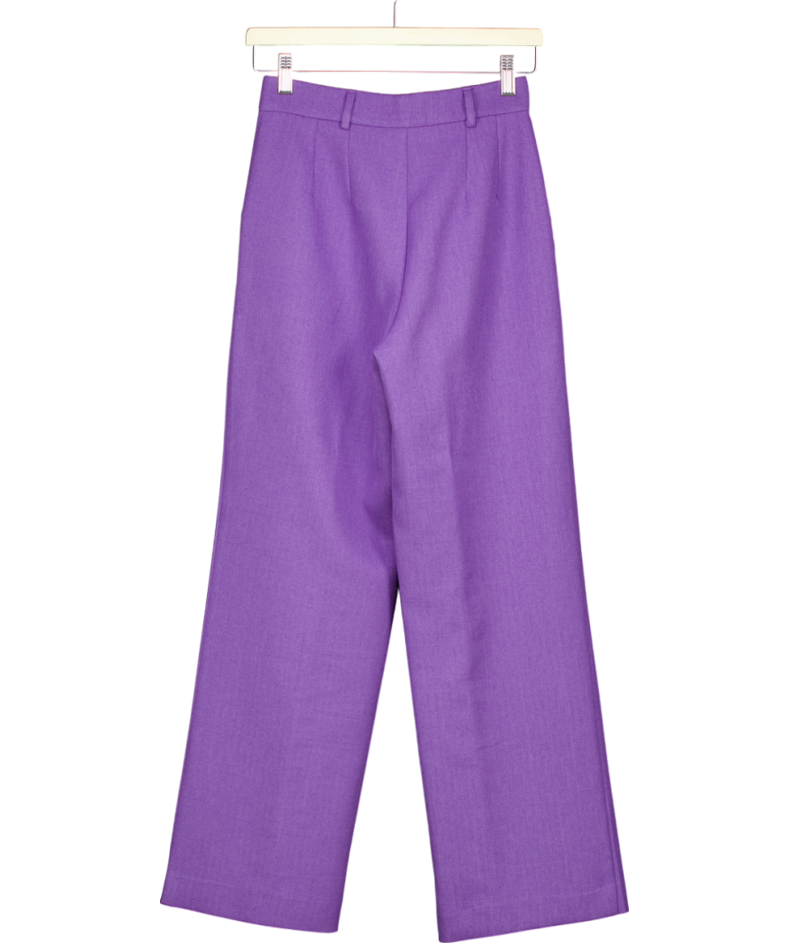 Urban Outfitters Purple Straight Leg Trousers UK XS