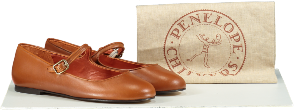Penelope Chilvers Brown Mary Jane Flats UK 6 EU 39