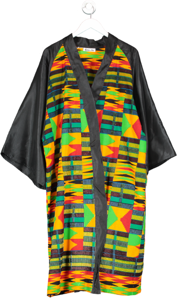 Katutu by Attu Multicoloured Africa Print Robe UK XL