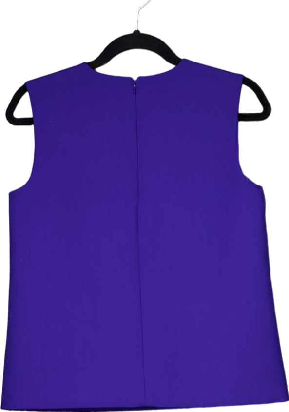 Victoria Victoria Beckham Purple Sleeveless Top UK 10