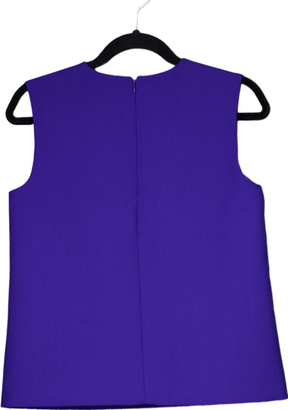 Victoria Victoria Beckham Purple Sleeveless Top UK 10