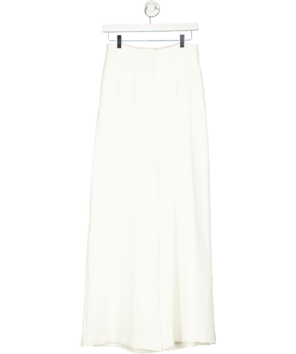 Mint Velvet White Wide Leg Darted Trousers UK 10