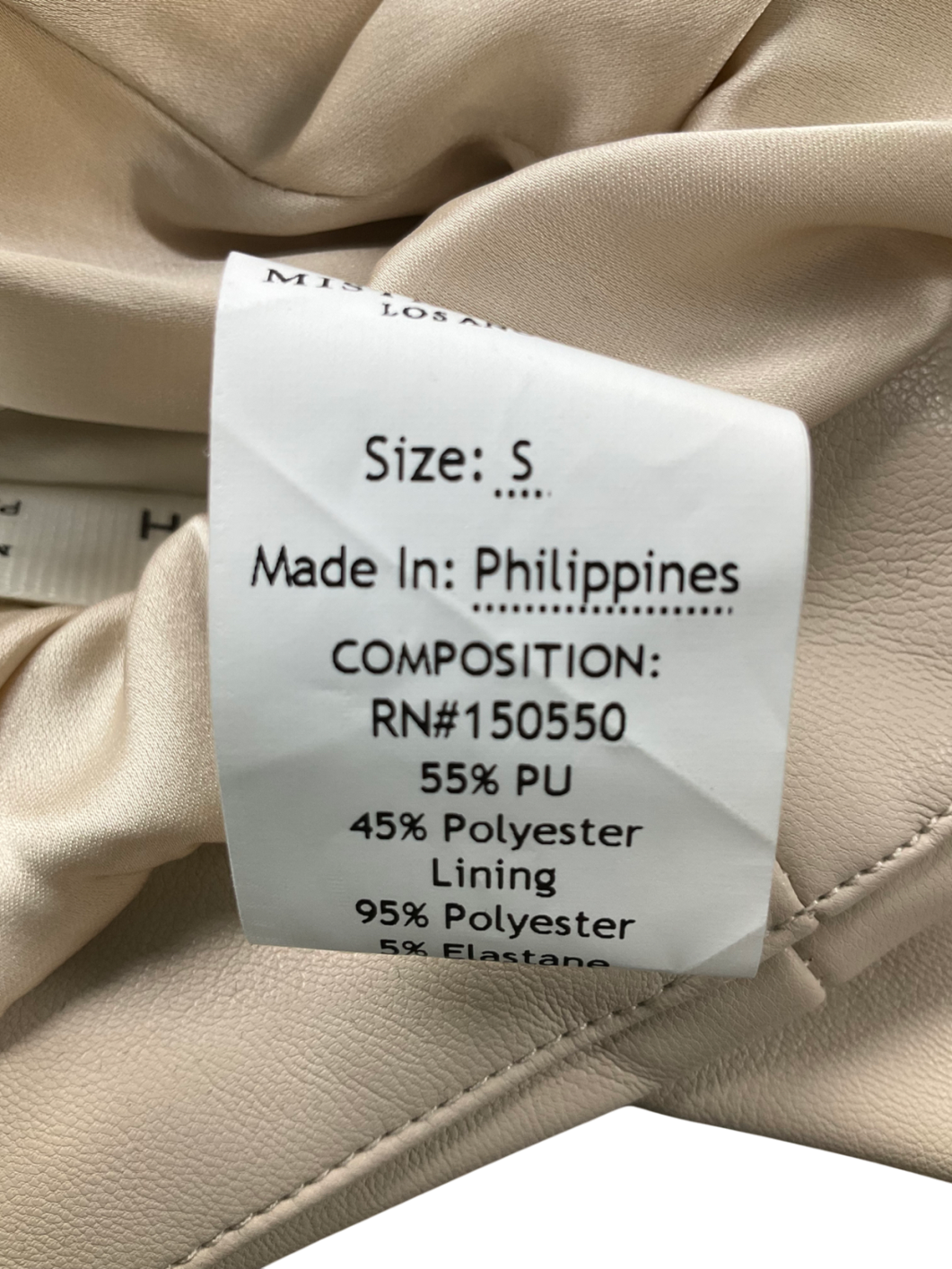 Mistress Rocks Beige Wrap Jacket In Taupe UK S